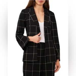 Liz Claiborne Black Grid Pattern Blouse 3 piezas